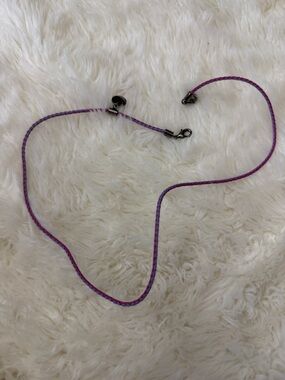 Jimmy Choo Braided Pink and Purple Eyeglass Chain or necklace